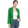 imageFARVALUE Womens Spring Casual Blazers Long Sleeve Notch Lapel Work Office Fall Blazer Jackets with PocketsGreen