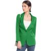 imageFARVALUE Womens Spring Casual Blazers Long Sleeve Notch Lapel Work Office Fall Blazer Jackets with PocketsGreen