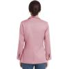 imageFARVALUE Womens Spring Casual Blazers Long Sleeve Notch Lapel Work Office Fall Blazer Jackets with PocketsPink