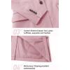imageFARVALUE Womens Spring Casual Blazers Long Sleeve Notch Lapel Work Office Fall Blazer Jackets with PocketsPink
