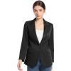 imageFARVALUE Womens Spring Casual Blazers Long Sleeve Notch Lapel Work Office Fall Blazer Jackets with PocketsBlack