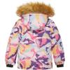 imageFARVALUE Girls Waterproof Ski Jacket Windproof Winter Coat Warm Fleece Snow Coat Outdoor Raincoats HoodedZpurple Camo