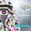 imageFARVALUE Girls Waterproof Skiing Jacket Windproof Winter Coat Warm Snow Coat with Removable HoodWhite Camouflage