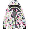imageFARVALUE Girls Waterproof Skiing Jacket Windproof Winter Coat Warm Snow Coat with Removable HoodWhite Camouflage
