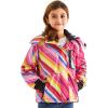 imageFARVALUE Girls Waterproof Skiing Jacket Windproof Winter Coat Warm Snow Coat with Removable Hood