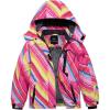 imageFARVALUE Girls Waterproof Skiing Jacket Windproof Winter Coat Warm Snow Coat with Removable Hood