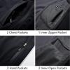 imageFARVALUE Mens Hooded Softshell Jacket Water Resistant Lightweight Insulated Fleece Lined WindbreakerBlack
