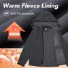 imageFARVALUE Mens Hooded Softshell Jacket Water Resistant Lightweight Insulated Fleece Lined WindbreakerGrey