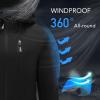 imageFARVALUE Womens Rain Jacket Waterproof Lightweight Packable Raincoat with Hood Outdoor Active WindbreakerBlack