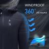 imageFARVALUE Womens Rain Jacket Waterproof Lightweight Packable Raincoat with Hood Outdoor Active WindbreakerNavy