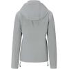imageFARVALUE Womens Softshell Jacket Waterproof Lightweight Warm Windbreaker with Removable Hood Fleece Lined for Outdoor HikingLighr Grey