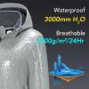 imageFARVALUE Womens Softshell Jacket Waterproof Lightweight Warm Windbreaker with Removable Hood Fleece Lined for Outdoor HikingLighr Grey