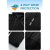 imageFARVALUE Womens Long Softshell Jacket Waterproof Lightweight Warm Windproof Hooded Fleece Lined Rain Coat for OutdoorBlack