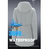 imageFARVALUE Womens Long Softshell Jacket Waterproof Lightweight Warm Windproof Hooded Fleece Lined Rain Coat for OutdoorLighr Grey