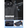 imageFARVALUE Mens Softshell Jacket with Hood Fleece Lined Windproof Coat Lightweight Waterproof Insulated Winbreaker for HikingDark Grey