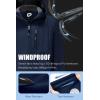 imageFARVALUE Mens Softshell Jacket with Hood Fleece Lined Windproof Coat Lightweight Waterproof Insulated Winbreaker for HikingNavy