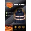 imageFARVALUE Mens Softshell Jacket with Hood Fleece Lined Windproof Coat Lightweight Waterproof Insulated Winbreaker for HikingNavy