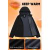 imageFARVALUE Womens Lightweight Softshell Jacket Hooded Waterproof Windproof Coat Fleece Lined Insulated Winbreaker HikingBlack