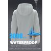 imageFARVALUE Womens Lightweight Softshell Jacket Hooded Waterproof Windproof Coat Fleece Lined Insulated Winbreaker HikingLight Grey
