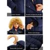 imageFARVALUE Girls Warm Winter Coats Thicken Long Parka Fleece Puffer Jacket Hooded Quilted WindbreakerNavy