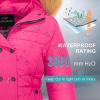 imageFARVALUE Girls Warm Winter Coats Thicken Long Parka Fleece Puffer Jacket Hooded Quilted WindbreakerRose Red