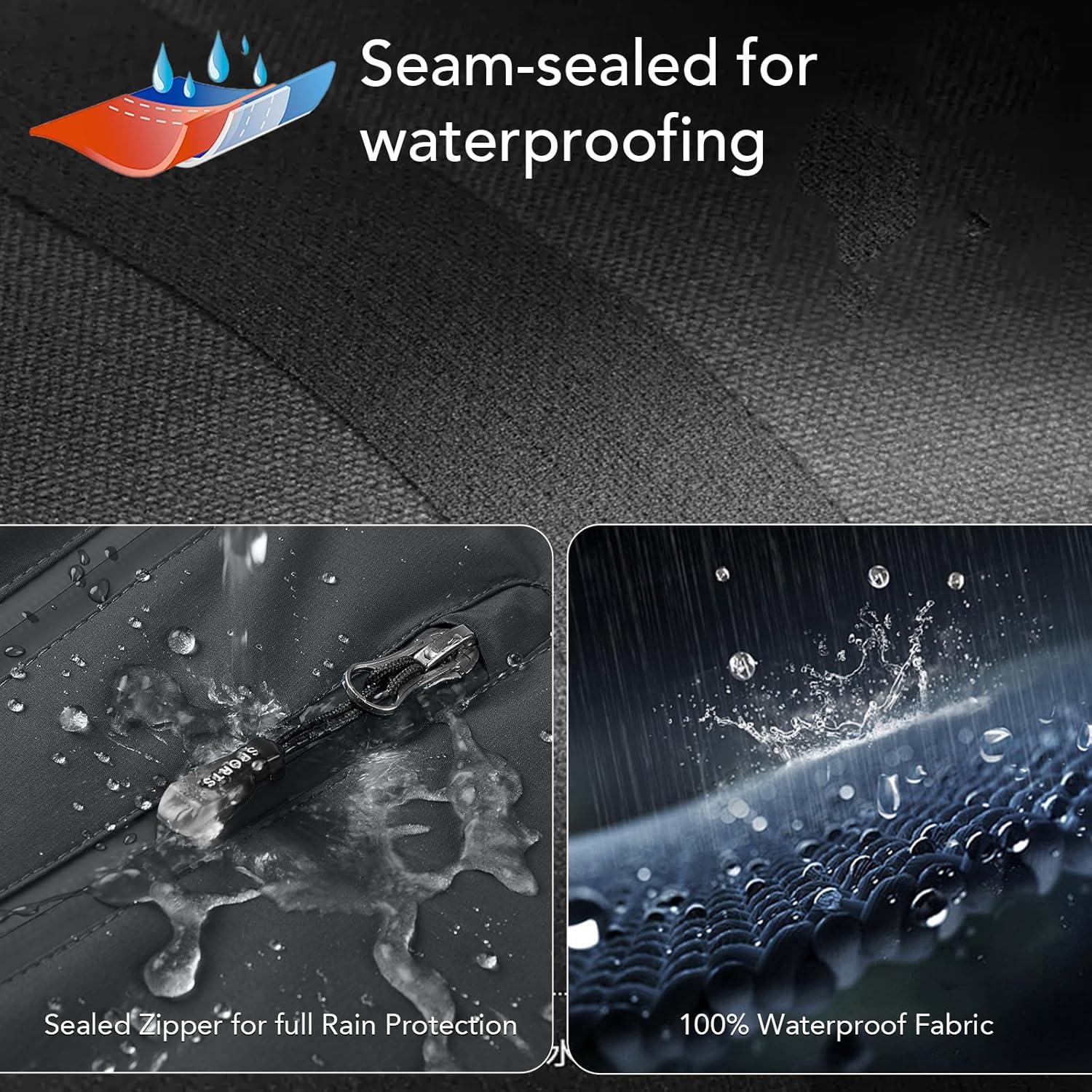 imageFARVALUE Womens Rain Jacket Waterproof Packable Lightweight Windbreaker Hooded Rain Coat for Hiking Cycling TravelDark Grey