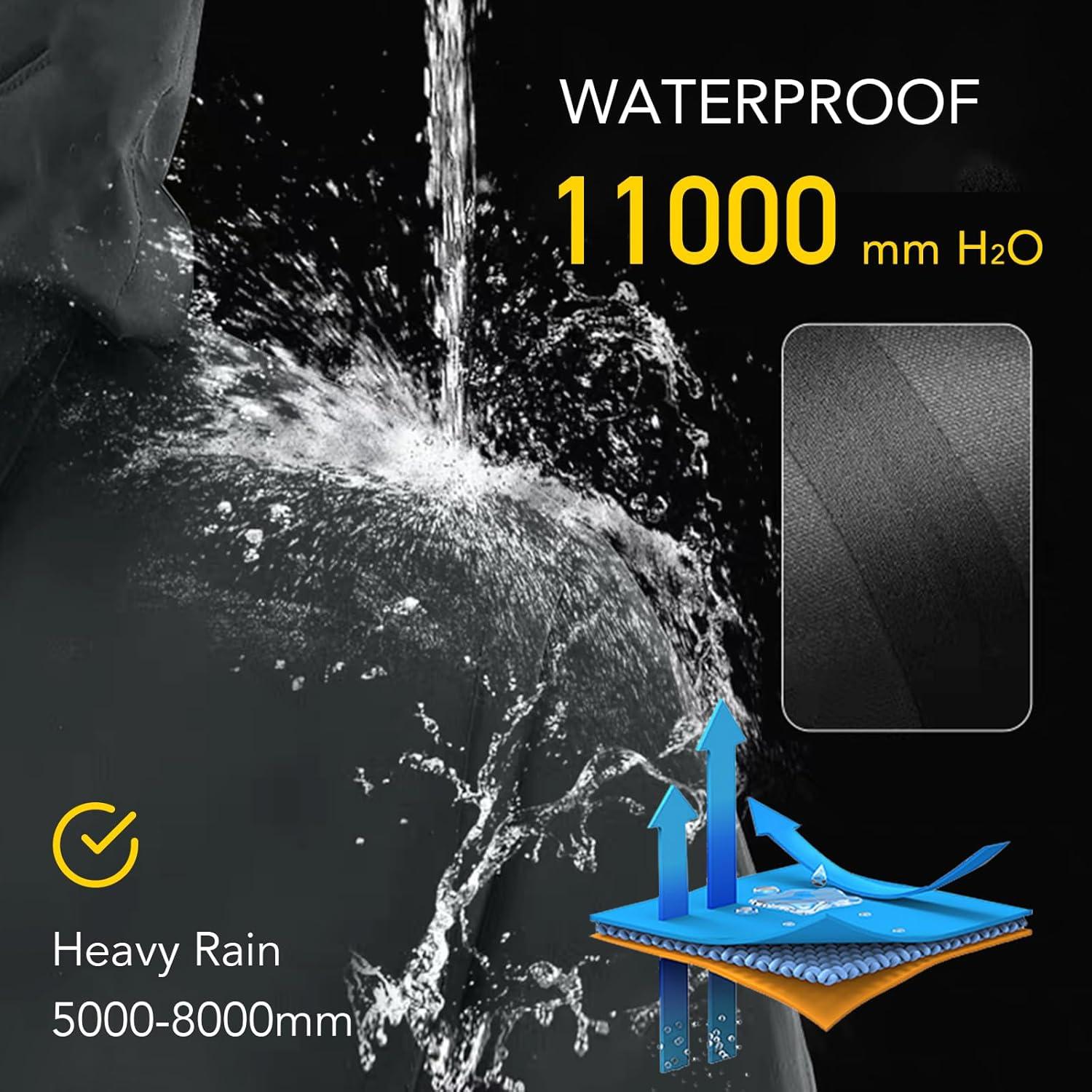 imageFARVALUE Womens Rain Jacket Waterproof Packable Lightweight Windbreaker Hooded Rain Coat for Hiking Cycling TravelDark Grey