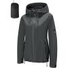 imageFARVALUE Womens Rain Jacket Waterproof Packable Lightweight Windbreaker Hooded Rain Coat for Hiking Cycling TravelDark Grey