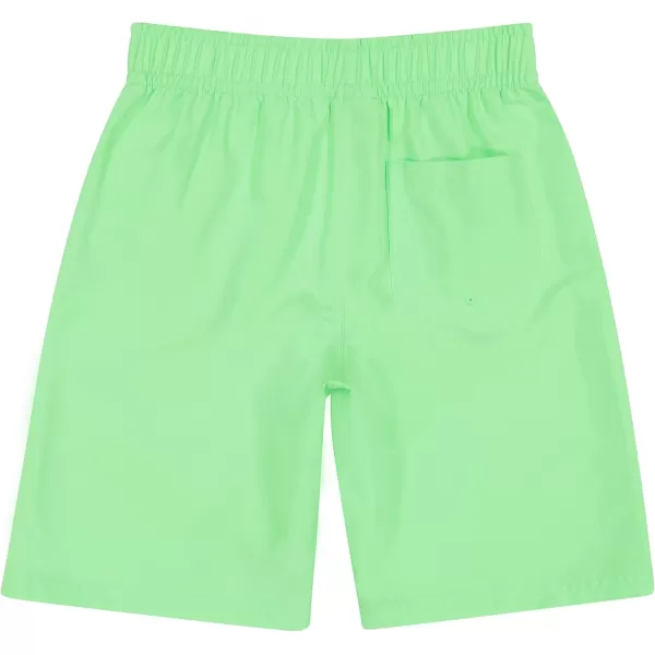 imagePUMA Boys Gradient Number One Logo Swim TrunksElektro Green