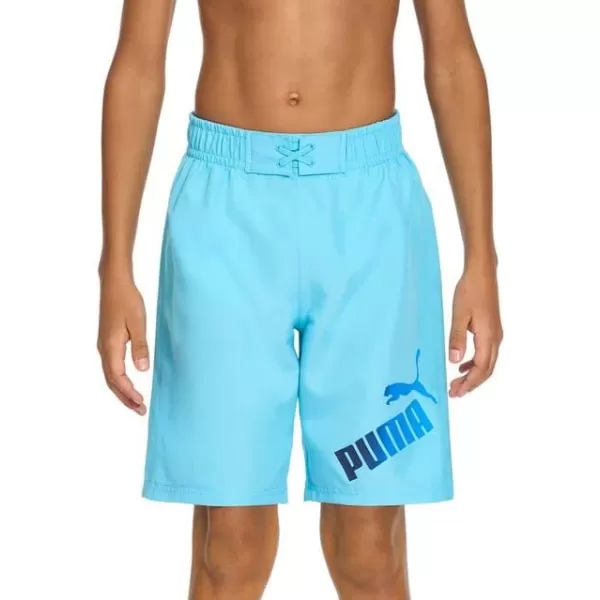 imagePUMA Boys Gradient Number One Logo Swim TrunksHero Blue