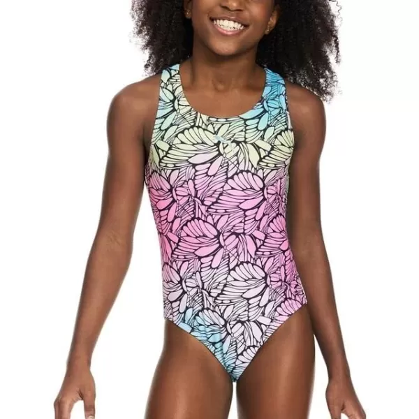 imagePUMA Girls Crossback One Piece SwimsuitLilac Chiffon