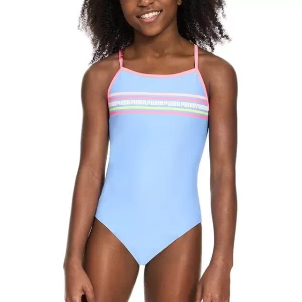 imagePUMA Girls Spaghetti Strap One Piece SwimsuitDay Dream