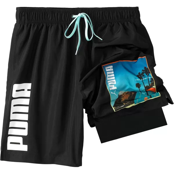 imagePUMA Mens Photoreal Volley Swim Board ShortPuma Black