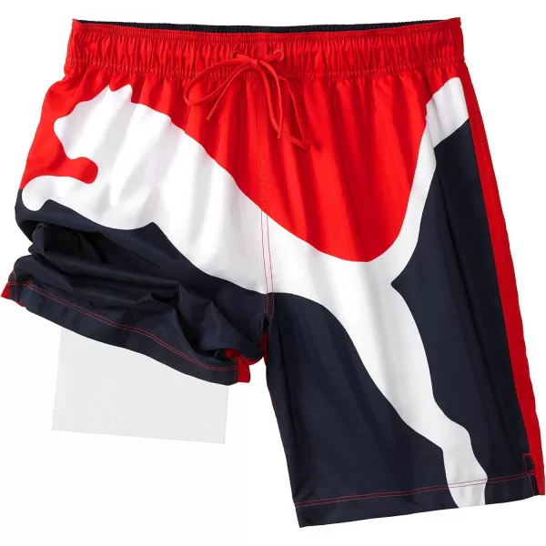 imagePUMA Mens Power Volley Swim Board ShortHigh Risk Red