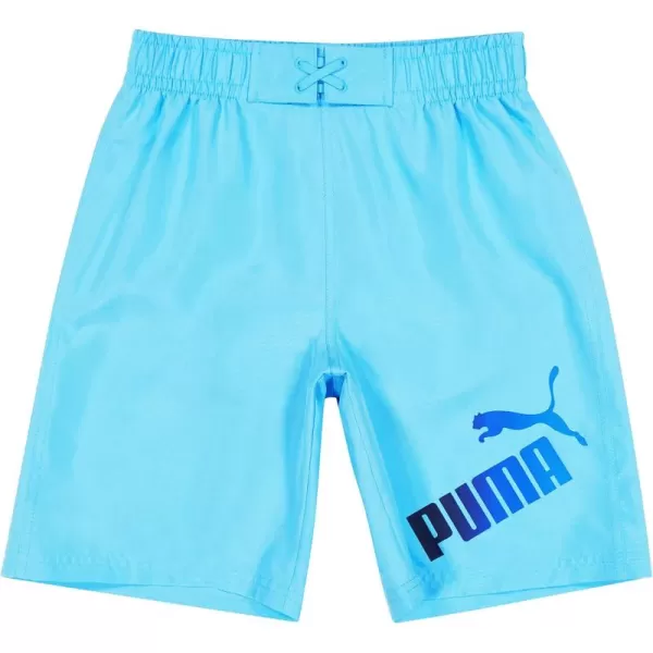 imagePUMA Boys Gradient Number One Logo Swim TrunksHero Blue