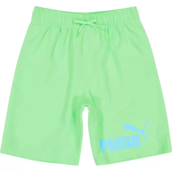 imagePUMA Boys Number One Logo Swim TrunksElektro Green