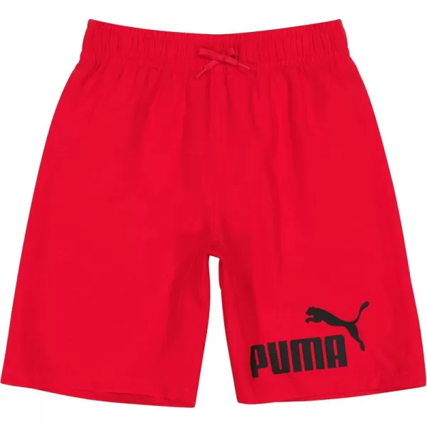 imagePUMA Boys Number One Logo Swim TrunksHigh Risk Red