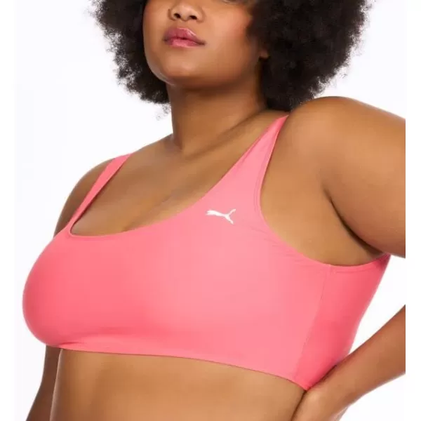 imagePUMA Womens Crop Bikini Top ampamp Bottom Swimsuit SetPink