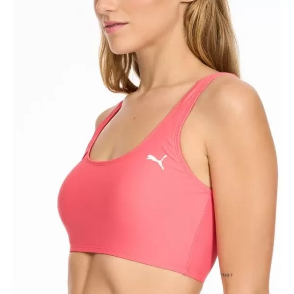 imagePUMA Womens Crop Bikini Top ampamp Bottom Swimsuit SetPink