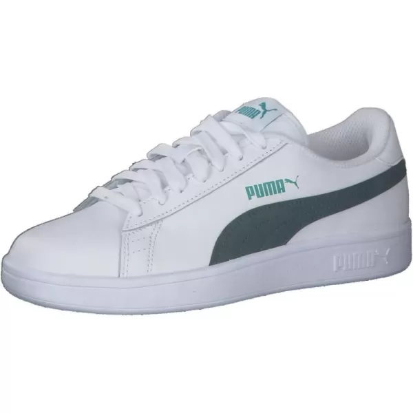 imagePUMA UnisexChild Smash 2 SneakerPuma White Varsity Green Deep Aqua