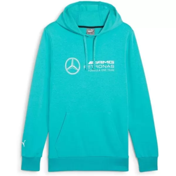 imagePUMA Mens Mercedes AMG Petronas Essentials Fleece HoodieSheen Green