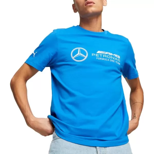 imagePUMA Mens Mercedes Amg Essentials Logo TeeUltra Blue