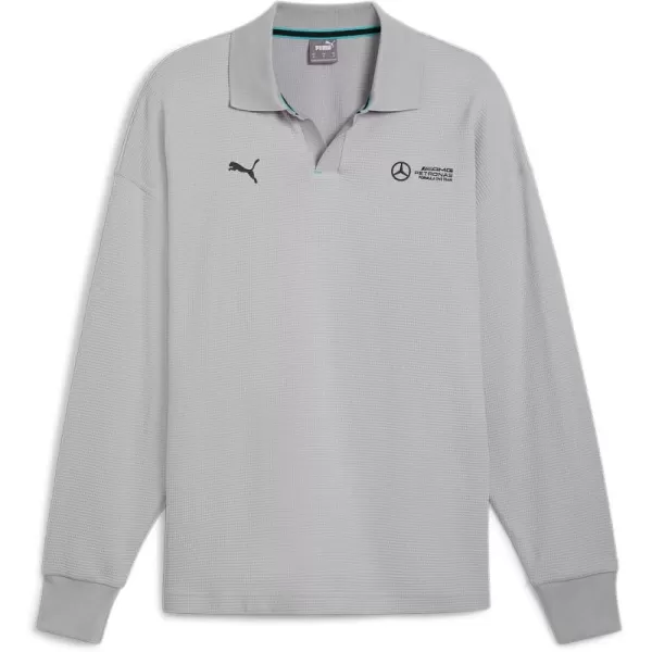 imagePUMA Mens Mercedesamg Petronas Formula 1 Longsleeve PoloTeam Silver