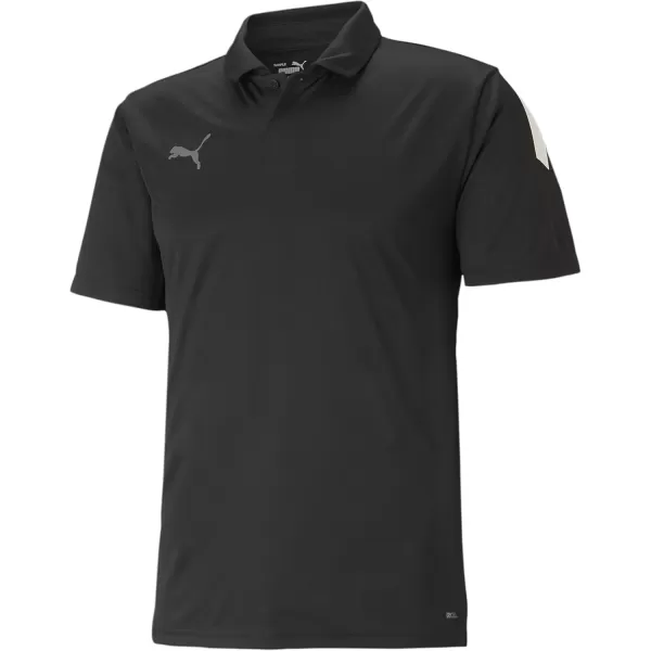 imagePUMA Mens Teamliga Sideline PoloBlackWhite