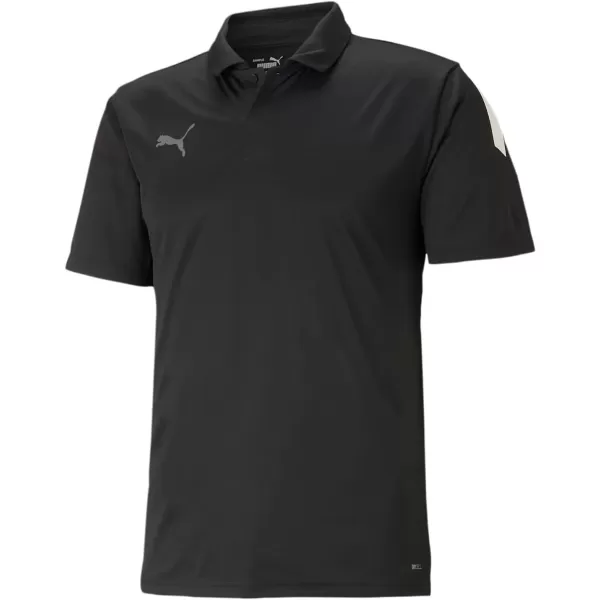 imagePUMA Mens Teamliga Sideline PoloPuma Blackpuma Whit