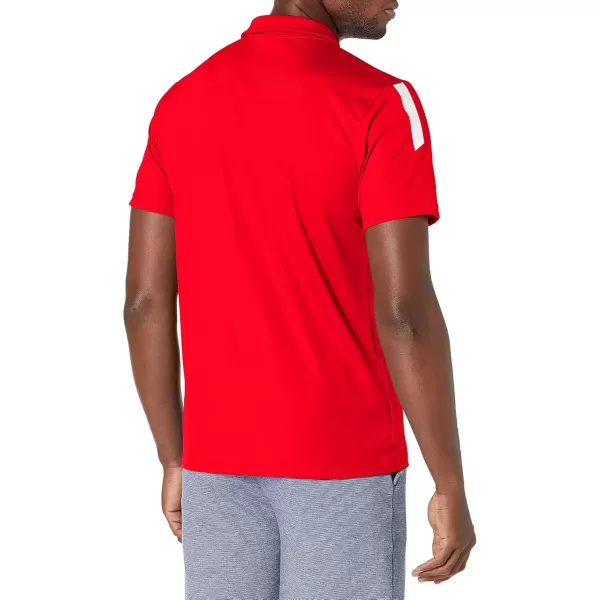 imagePUMA Mens Teamliga Sideline PoloRedWhite