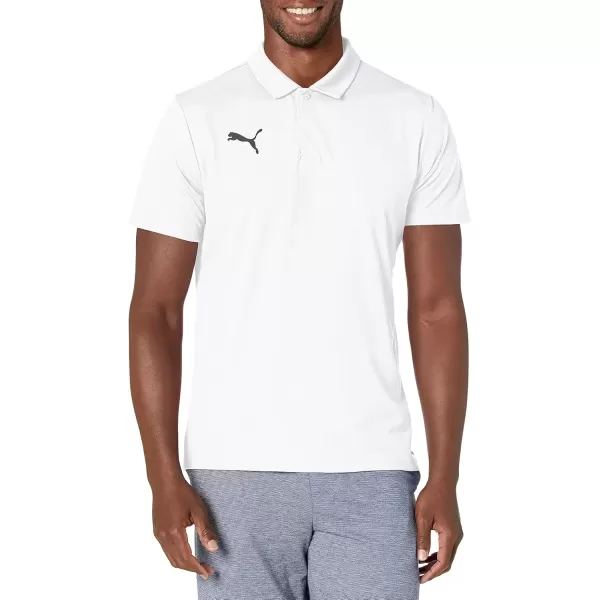 imagePUMA Mens Teamliga Sideline PoloWhiteBlack