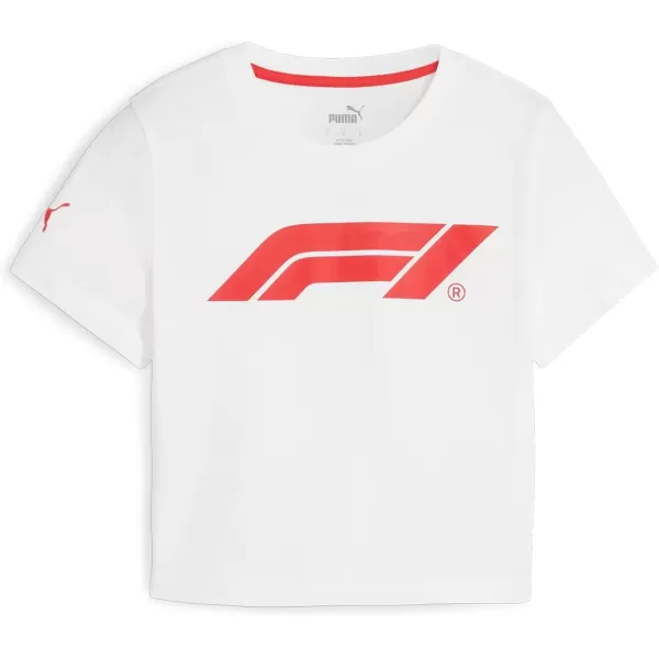 imagePUMA Womens Standard F1 ESS Baby Tee White M