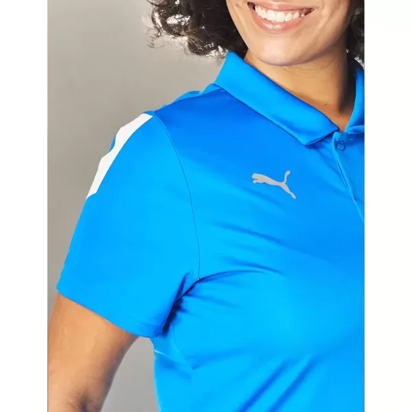 imagePUMA Womens Teamliga Sideline PoloElectric Blue Lemonadepuma White