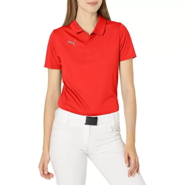 imagePUMA Womens Teamliga Sideline PoloPuma Redpuma White